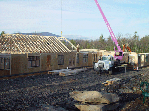 Placing one of the Trusses